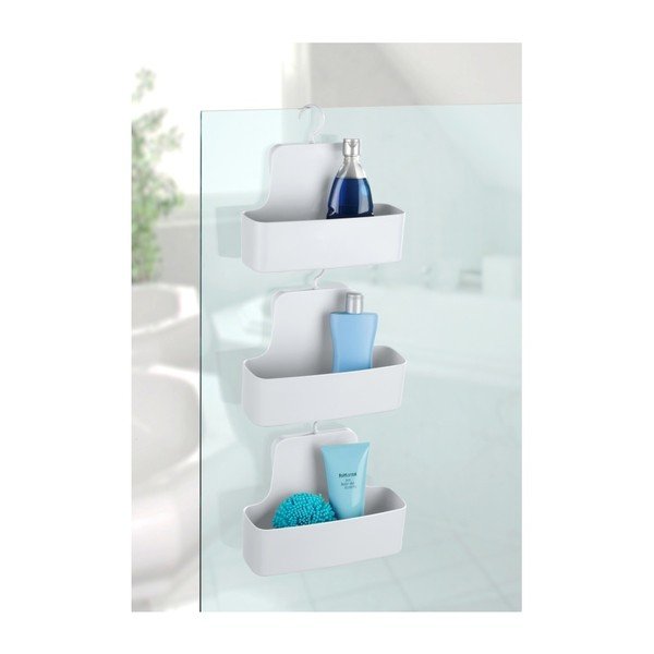 Barcelona fehér függő polc, zuhanyfülkébe - Wenko-image-4