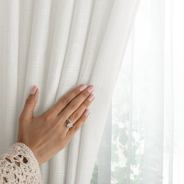 Krémszínű függöny 140x270 cm Valeta – Restilo-image-3