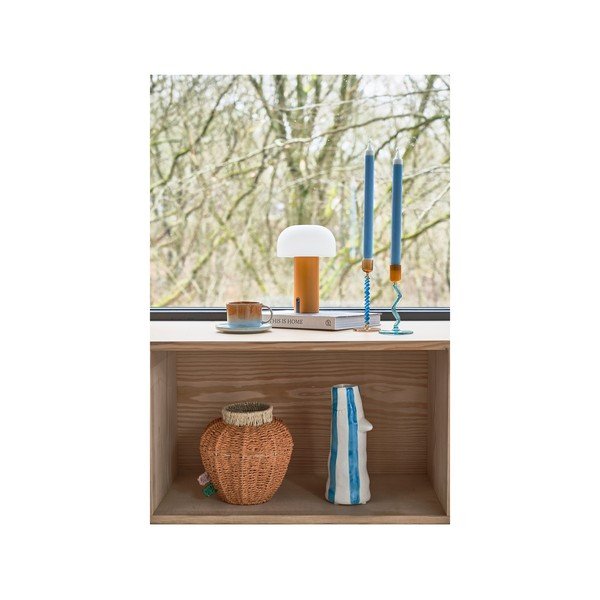 Fehér-narancssárga LED asztali lámpa (magasság 22,5 cm) Styles – Villa Collection-image-4