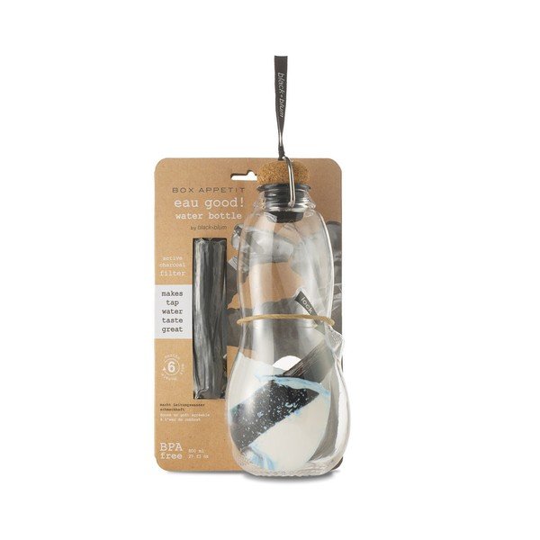 Pure fekete binchotan szűrőpalack, 800 ml - Black + Blum-image-1