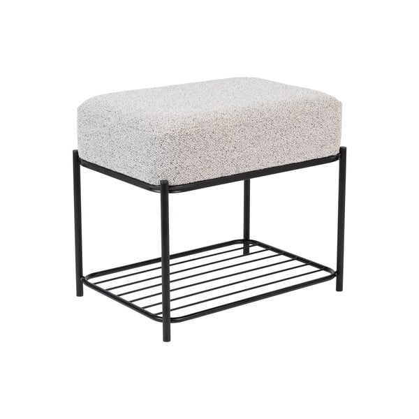 Világosszürke puff Milou – White Label-image-2