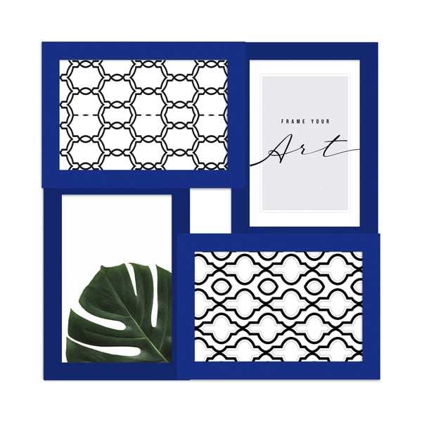 Sötétkék fali képkeret 27x27 cm – knor