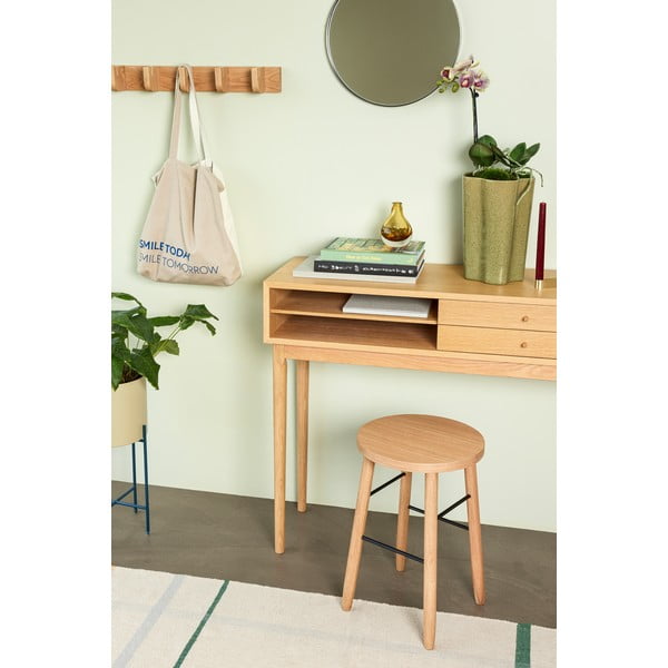 Natúr színű tölgyfa fali fogas Nomad – Hübsch-image-1