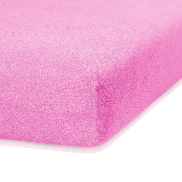 Ruby rózsaszín gumis lepedő, 200 x 140-160 cm - AmeliaHome