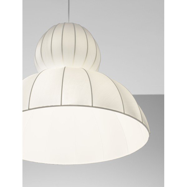 Matt fehér textil függőlámpa ø 50 cm Delina – Nova Luce-image-2