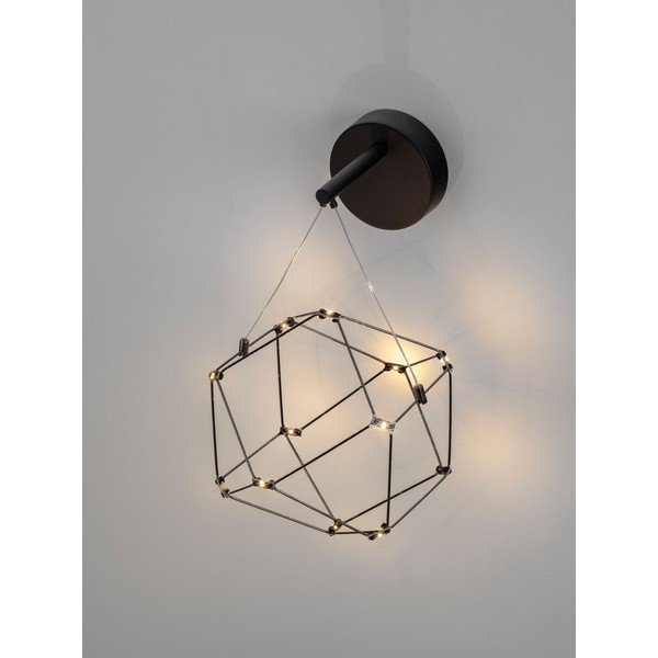Fekete alumínium LED fali lámpa Nebula – Nova Luce-image-1