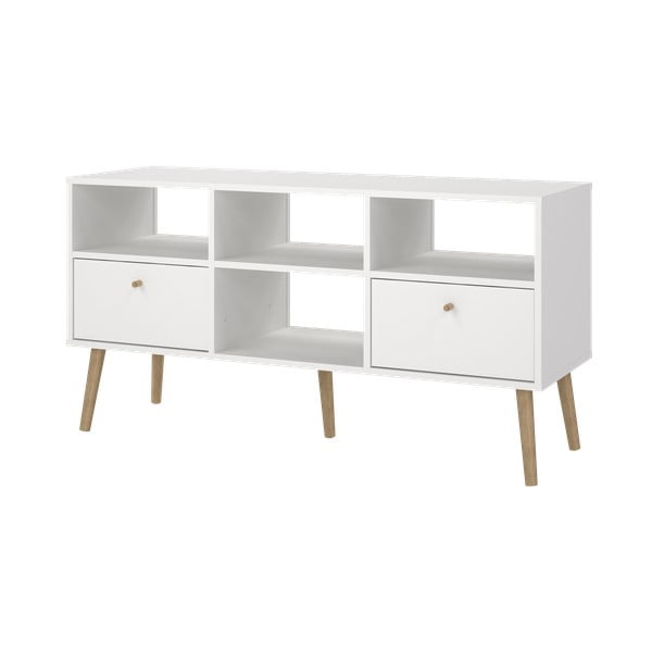 Fehér TV-állvány 117x61 cm Bodo – Tvilum-image-3