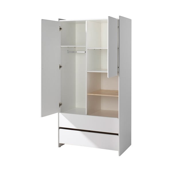 Kiddy fehér gyerek ruhásszekrény, 90 x 180 cm - Vipack-image-2