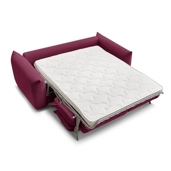 Borvörös kinyitható kanapé 214 cm Ernest – Bobochic Paris-image-4