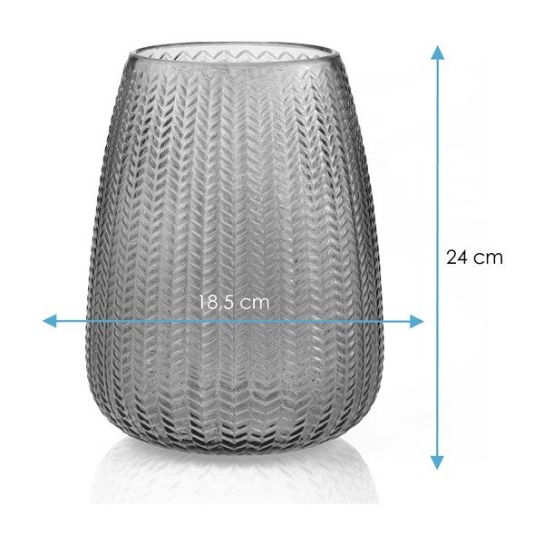 Zöld üveg váza (magasság 24 cm) Sevilla – Restilo-image-3