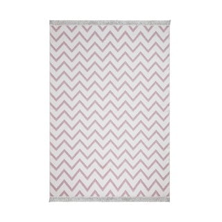 Duo fehér-rózsaszín pamut szőnyeg, 160 x 230 cm - Oyo home