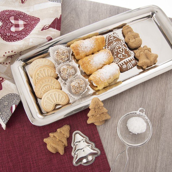 Rozsdamentes acél tálca 17x38,5 cm Long – Orion-image-1