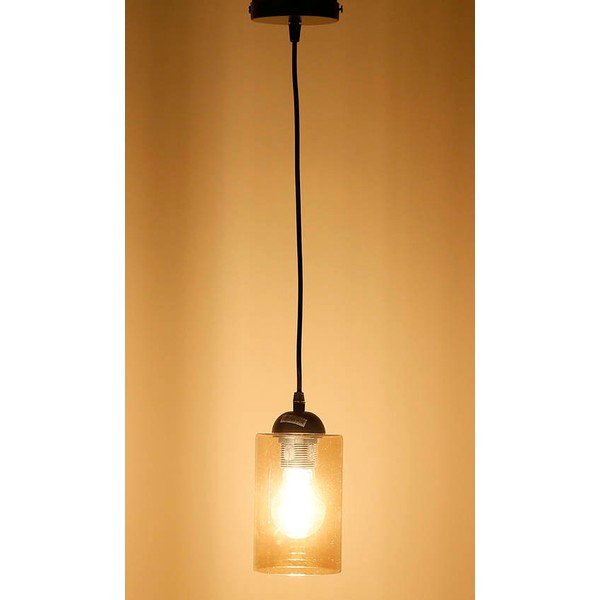 Fekete függőlámpa üveg búrával ø 10 cm Bistro – Candellux Lighting-image-4