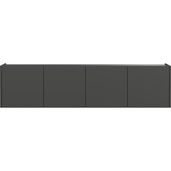 Antracitszürke TV-állvány 183x45 cm Piana – Germania