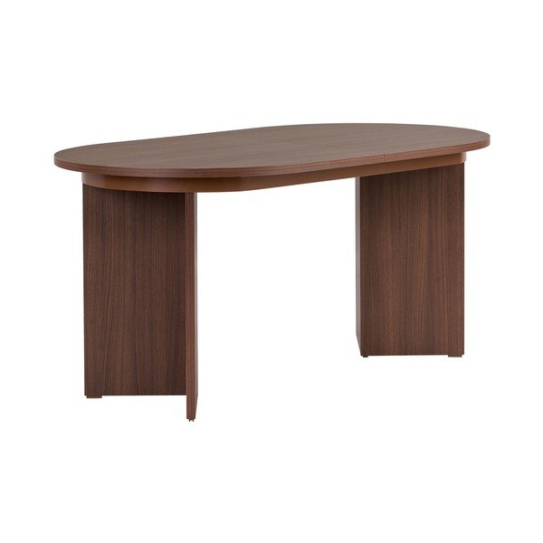Bővíthető étkezőasztal hosszabbító asztallappal diófa dekorral 90x160 cm Sorell – Kalune Design