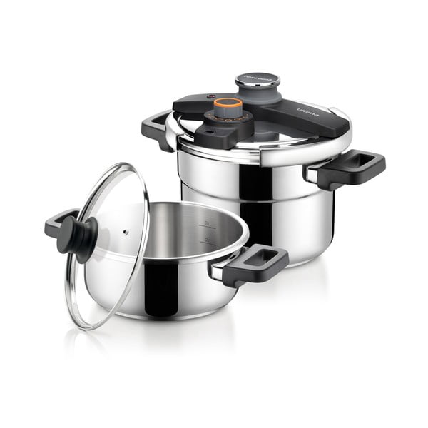 Kukta típusú rozsdamentes acél edénykészlet fedővel 4 db-os Ultima duo – Tescoma