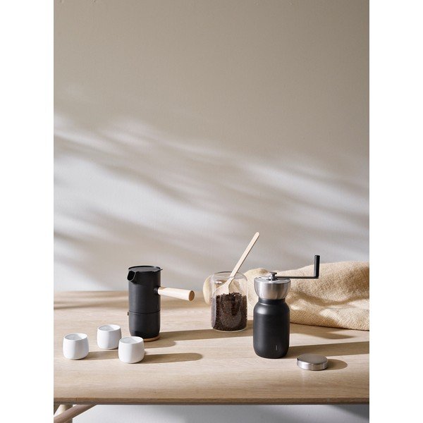 Fekete rozsdamentes acél kotyogós kávéfőző 250 ml Collar – Stelton-image-3