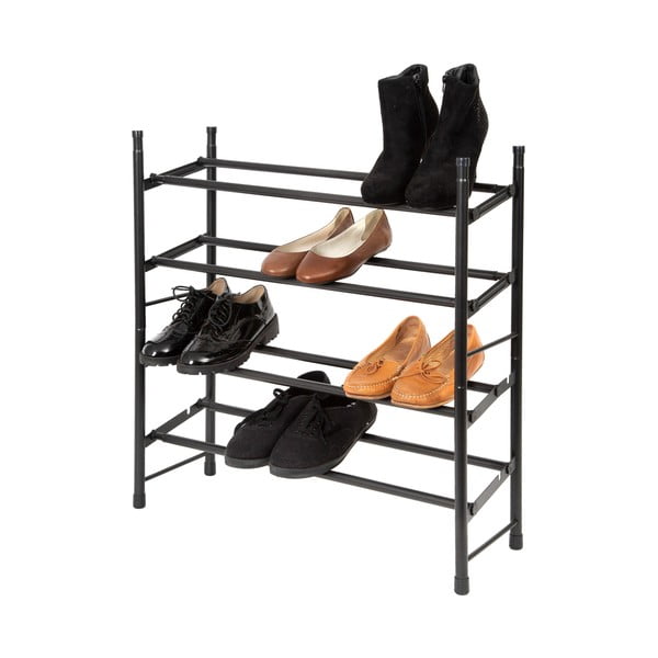 Fekete fém teleszkópos cipőtartó állvány – Compactor-image-3