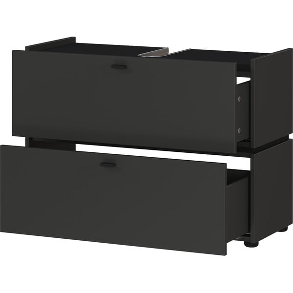 Antracitszürke mosdó alatti szekrény 80x59 cm Modesto – Germania-image-3