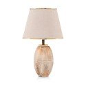 Krémszínű-aranyszínű asztali lámpa textil búrával (magasság 50 cm) Yakamoz – Opviq lights