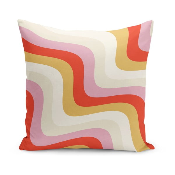 Párnahuzat 43x43 cm Creamy Raspberry Swirl – Mila Home