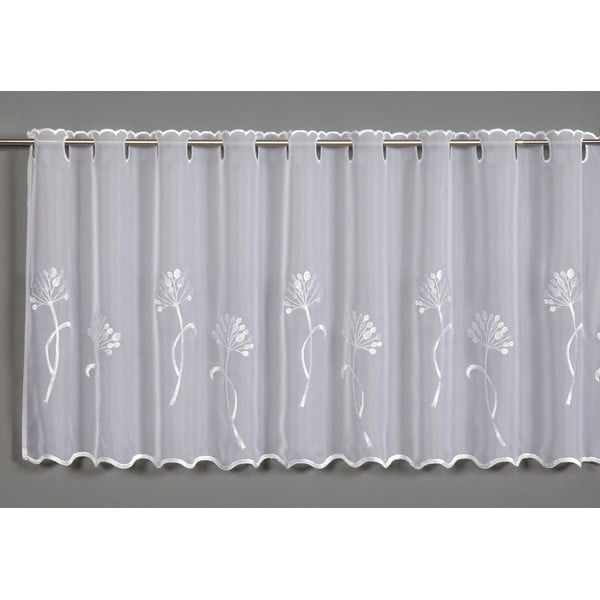 Fehér voile fényáteresztő függöny 140x48 cm Dandelion – Sehlbach