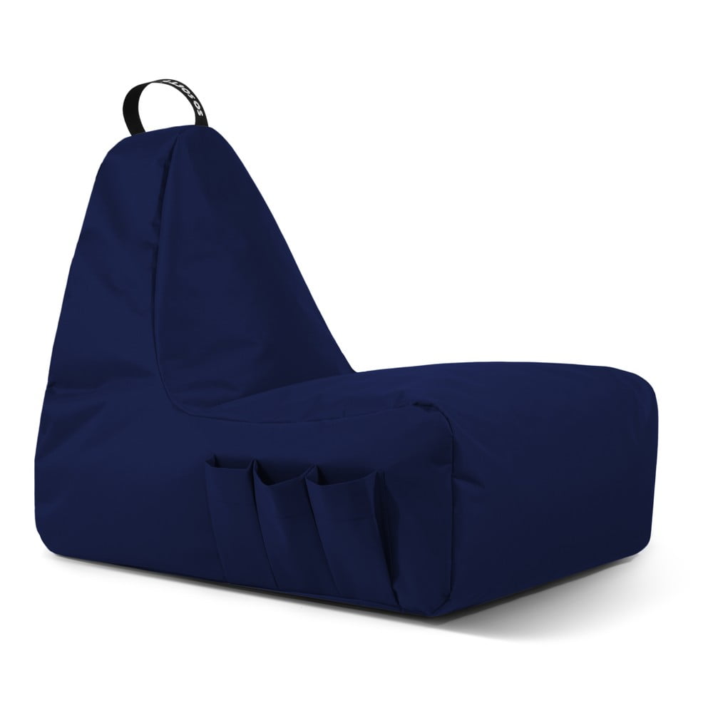 Sötétkék babzsákfotel Chill Gamer XL  So Soft?