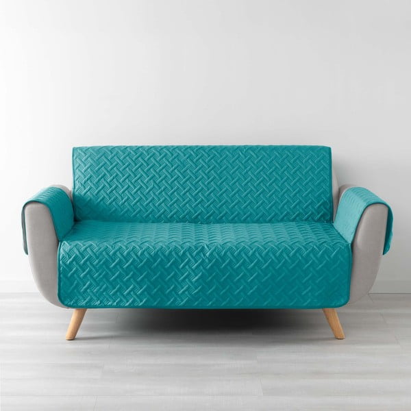 Türkiz háromszemélyes kanapé védőhuzat Lounge – douceur d'intérieur