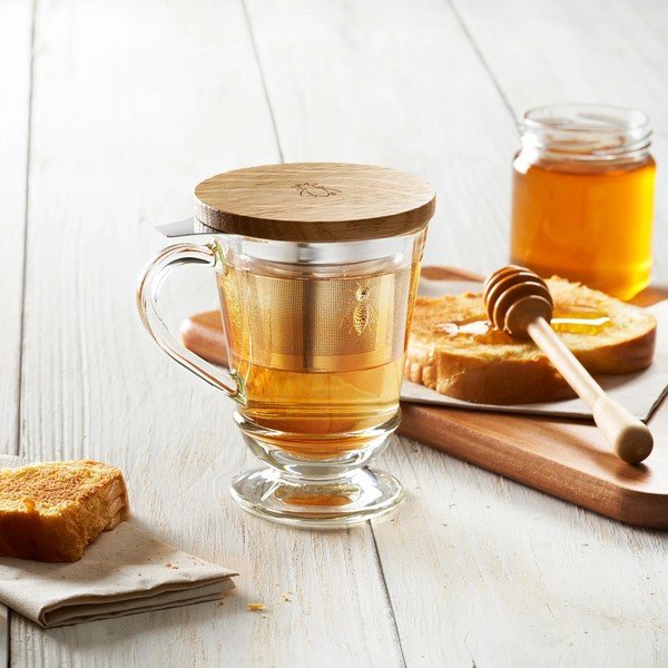 Üveg bögre szűrővel 270 ml Abeille – La Rochére-image-1