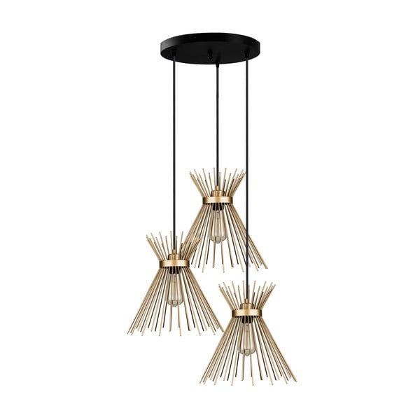 Aranyszínű fém függőlámpa ø 34 cm Izmir – Squid Lighting-image-2