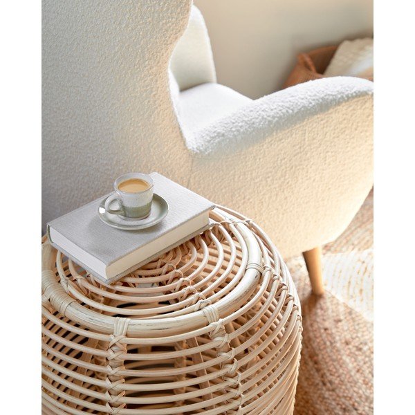 Rattan kerek tárolóasztal ø 45 cm Kohana – Kave Home-image-2