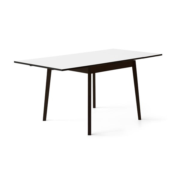 Fekete-fehér bővíthető étkezőasztal tölgyfa dekorral Hammel Single, 90 x 90 cm-image-3