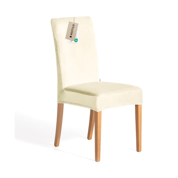 Krémszínű gumis szék huzat szett 4 db-os 48 cm Sento – Restilo-image-3