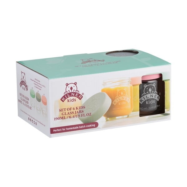 Befőttesüveg bébiétel tárolásához 6 db 190 ml - Kilner-image-1