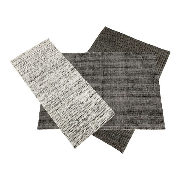 Collage fekete-fehér szőnyeg, 365 x 315 cm - Kare Design