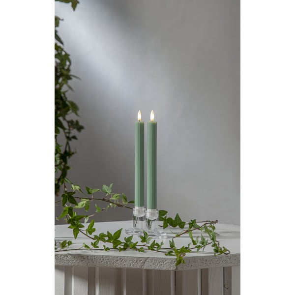 LED gyertya szett 2 db-os (magasság 25 cm) Flamme Stripe – Star Trading-image-3