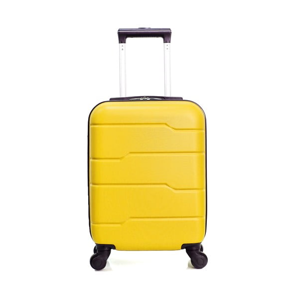 Santiago sárga gurulós bőrönd, 30 l - Hero