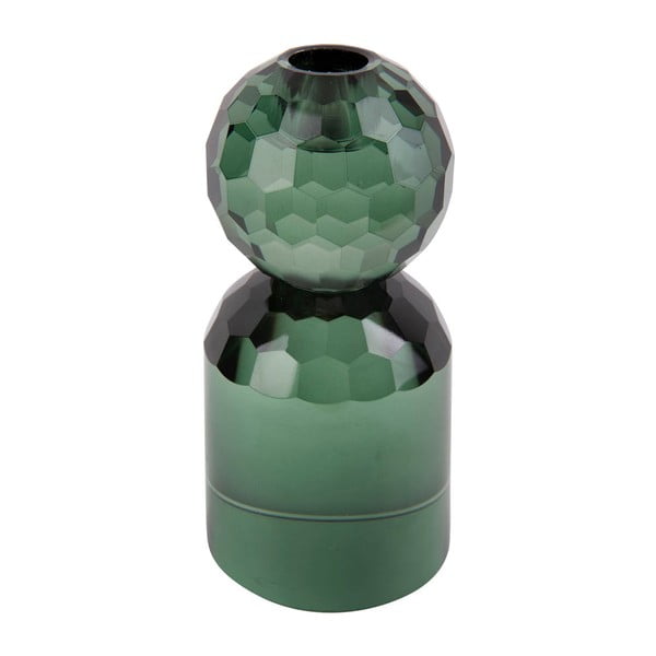 Zöld üveg gyertyatartó Crystal Art - PT LIVING-image-2