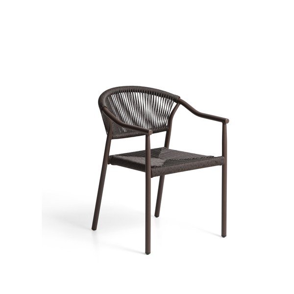 Barna rattan kerti szék Livadia – Kave Home