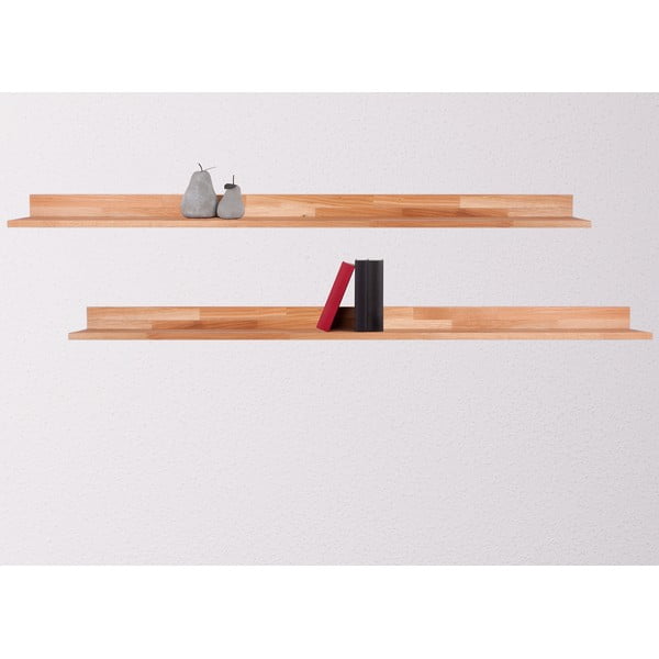 Natúr színű tölgyfa fali polc 150 cm Kalle – Interia Home & Living-image-1
