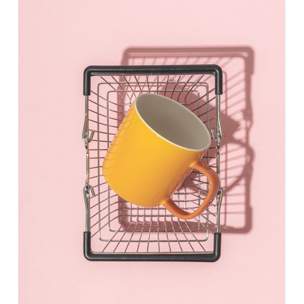 Narancssárga new bone china bögre 370 ml Mae – ONA-image-1