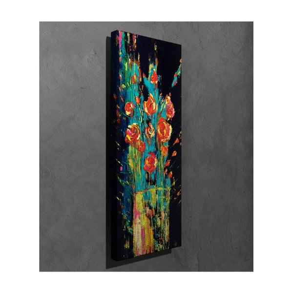 Vintage Flowers vászon fali kép, 30 x 80 cm-image-2