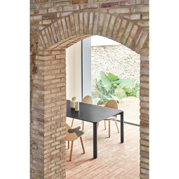 Atlas fekete étkezőasztal, 180 x 100 cm - Teulat-image-3