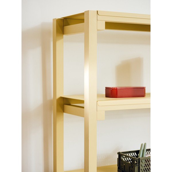 Világossárga bükkfa polcos állvány 94x180x37 cm Noru – noo.ma-image-4