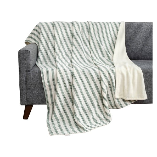 Fehér-zöld takaró 150x190 cm Soren Wellsoft – Mijolnir