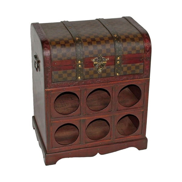 Barna bortartó szekrény, palackok száma 6, 41x48 cm – Deco Pleasure-image-4