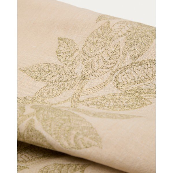 Lenkeverék asztalterítő 150x250 cm Oreti – Kave Home-image-4