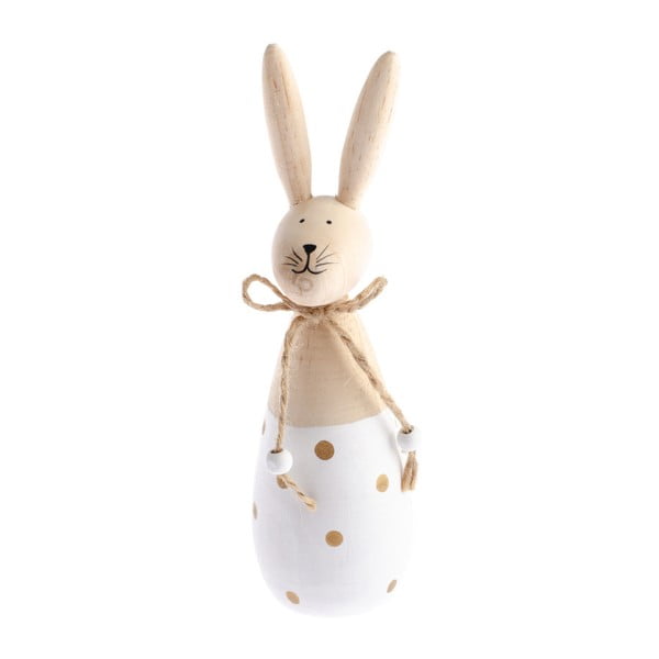 Happy Easter Hare dekoráció fehér részletekkel, magasság 17 cm - Dakls
