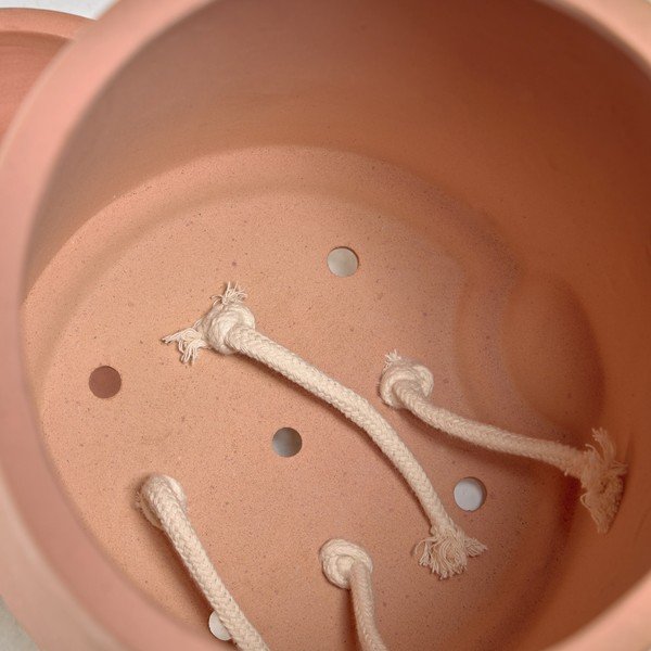 Lelis terrakotta önöntözős virágcserép alátéttel, magasság 26 cm - Kave Home-image-3