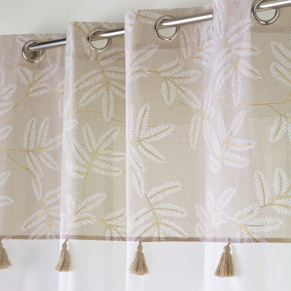 Fehér-bézs pamutkeverék függöny 140x240 cm Altea – douceur d'intérieur-image-2